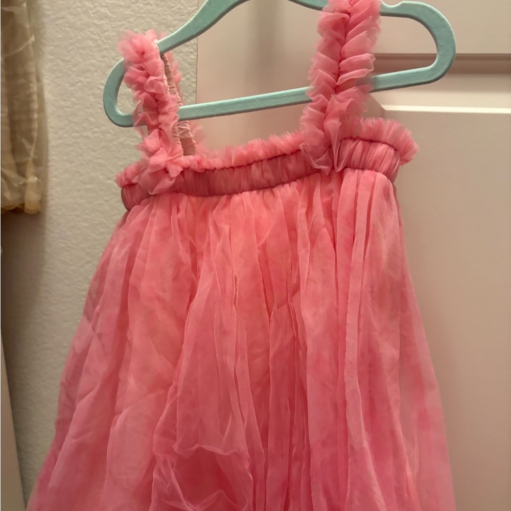 Pink Ruffled Dress Wild + Rae - Picture 3 of 4